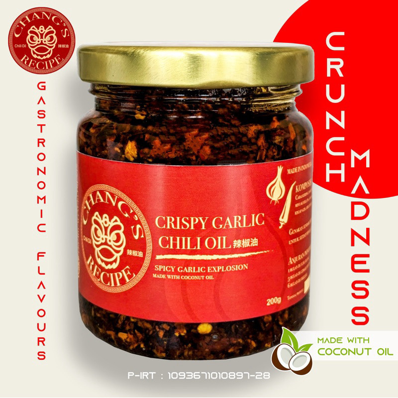 

Crispy Garlic Chili Oil With Coconut Oil By Chang'S Recipe 200Ml