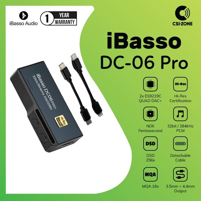 Ibasso Dc06 Pro / Dc-06 Pro Hi-Res Balanced Portable Dac / Amp