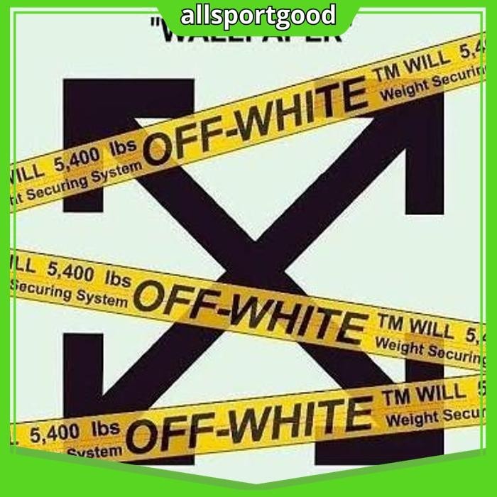 

OFF WHITE PVC PATCH LOGO ORIGINAL. EMBLEM ASLI BRANDED PRODUK TERBAIK