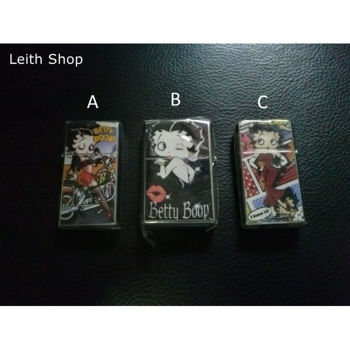 Lighter Betty Boop Rare Korek Api Rokok Cigarette Pemantik Mancis