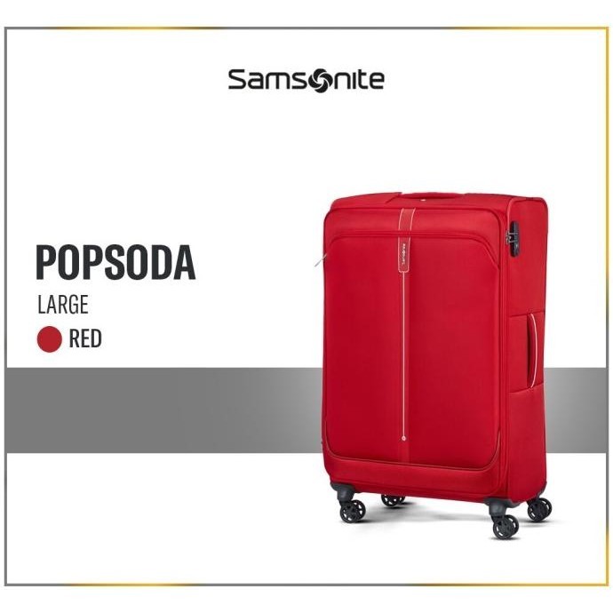 Samsonite Koper Softcase Popsoda Spinner Large 29" - Red