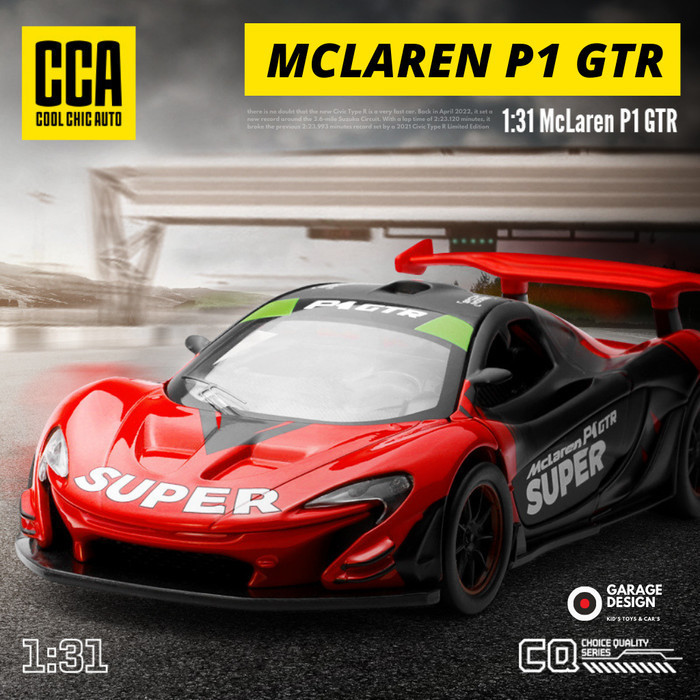Diecast 1:31 Mclaren P1 Gtr - Mobil Sport Mainan Pajangan Miniatur Gtr