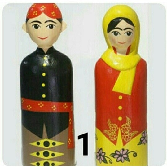 Ondel Ondel Kayu Miniatur