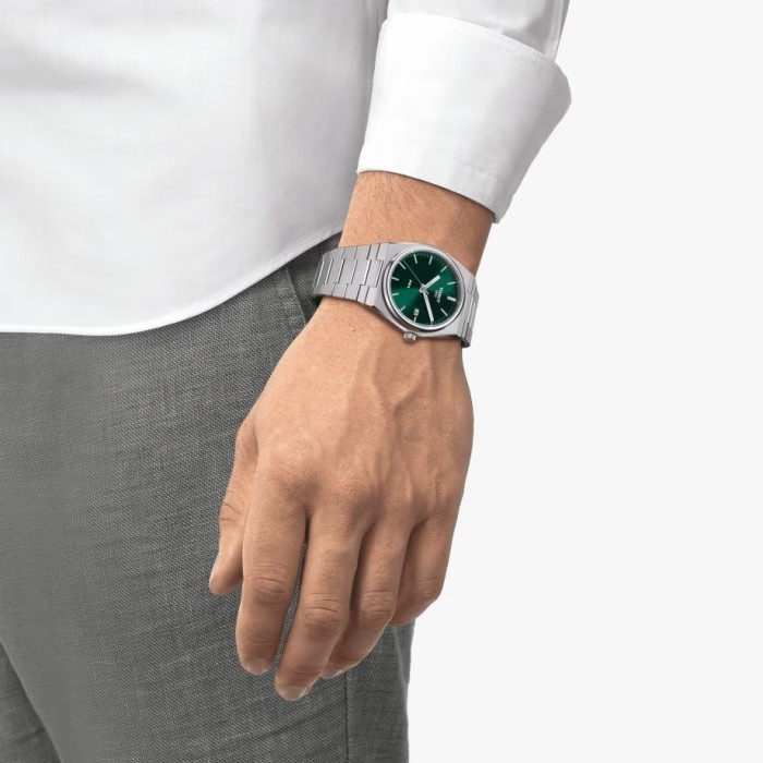 Tissot Prx Green Dial 39.5Mm Jam Pria - T1374101109100
