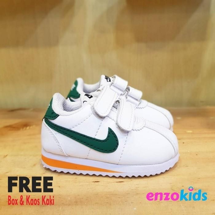 Sepatu Bayi Laki-Laki Nike Baby Cortez White Green Premium Import