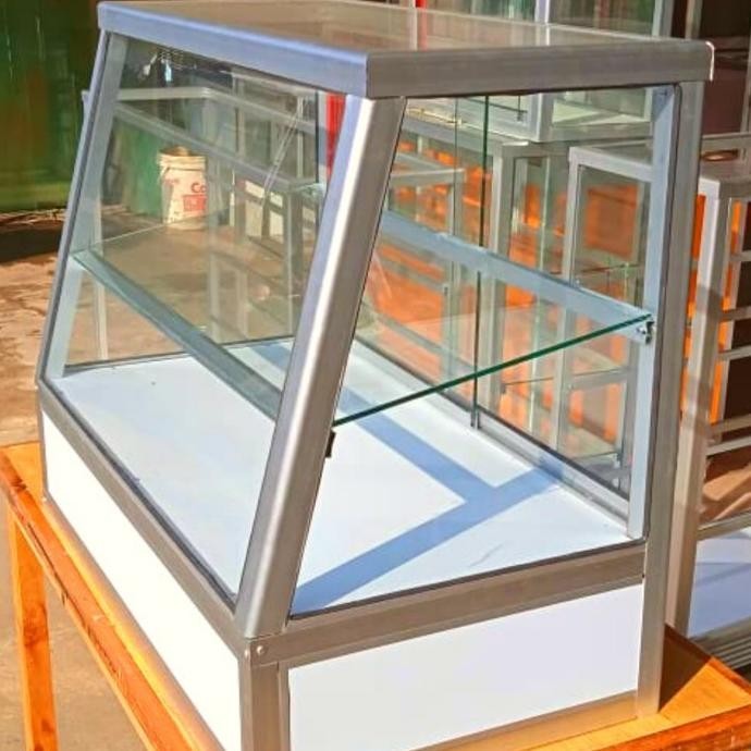 Meja Wadah/Tempat Makanan-Etalase Kaca