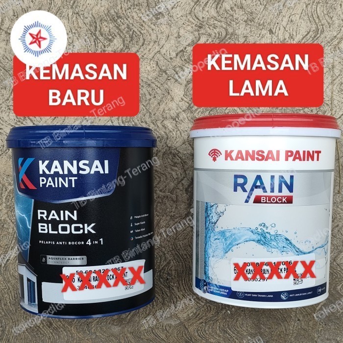 RAIN BLOCK 1 KG CAT PELAPIS ANTI BOCOR WATERPROOF KANSAI PAINT