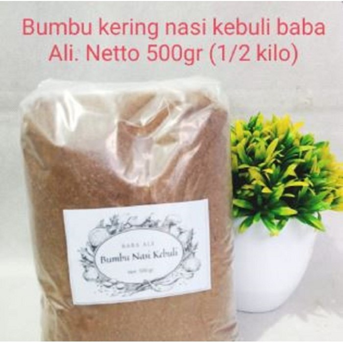

Bumbu Nasi Kebuli Instant Baba Ali Kemasan 1/2 Kg (500 Gr)