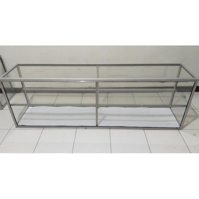 Etalase Kaca Makanan 1,5 Meter (150X32X50Cm) Etalase Warteg Bogor