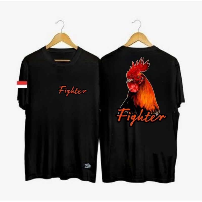 KAOS AYAM FIGHTER COCK SINGLE FIGHTER AYAM PETARUNG