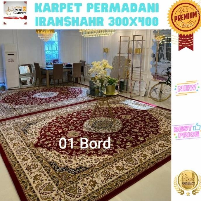 Karpet Iranshahr Jumbo 3X4 Karpet Semi Turki Turkey Mewah Karpet Besar Terbaik