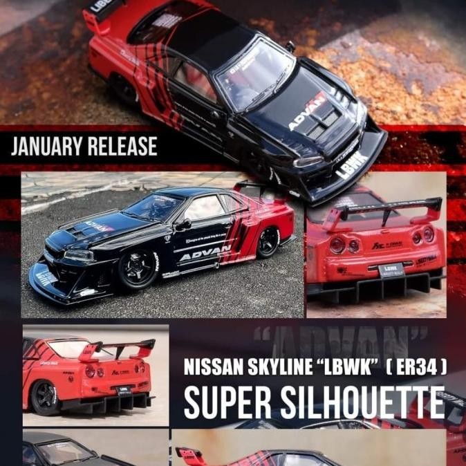 Inno64 resin lbwk nissan skyline er34