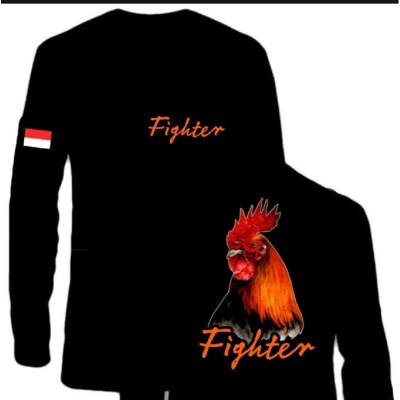 KAOS LENGAN PANJANG AYAM PETARUNG FIGHTER