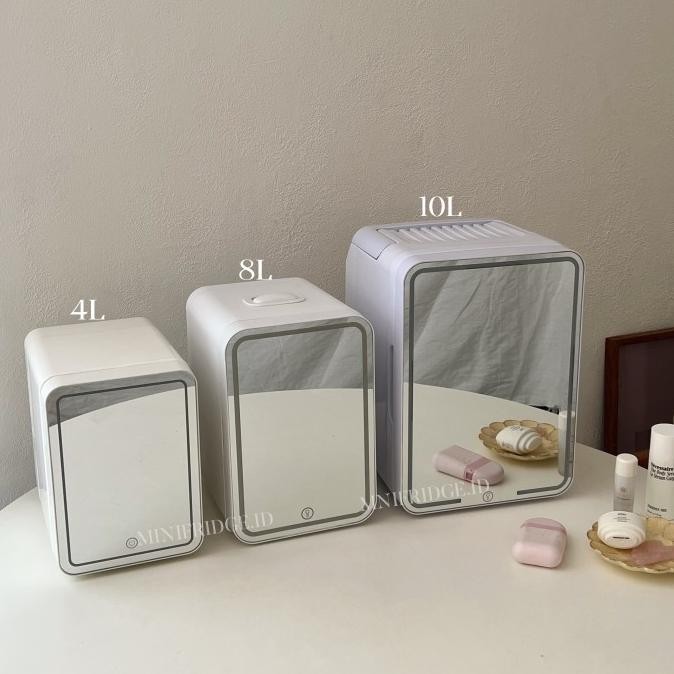 Skincare Skincare Mini Fridge / Kulkas Kosmetik Mini - Mirror Led 8L Dan 10L