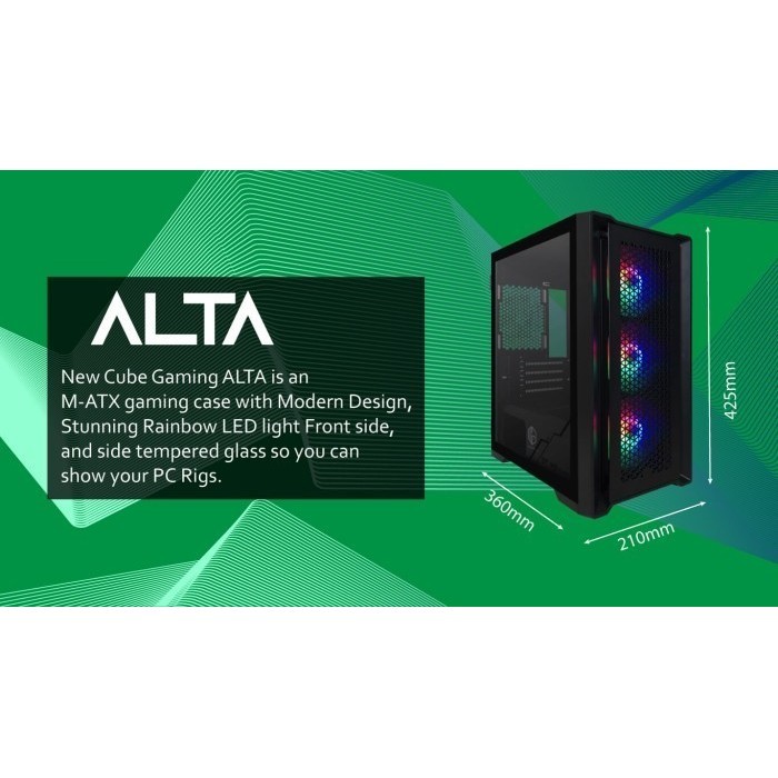 Cube Gaming Alta White