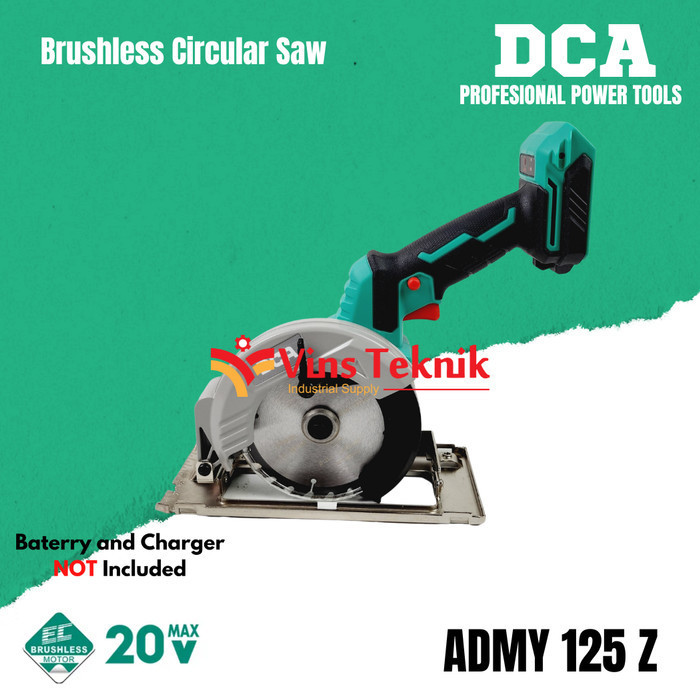 Mesin Gergaji Dca Admy125Z Circular Saw Brushless Admy 125