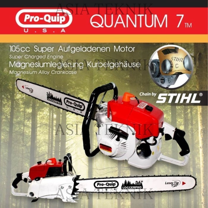 Mesin Gergaji Kayu 36Inch Chainsaw Proquip Quantum 7 Gergaji Potong