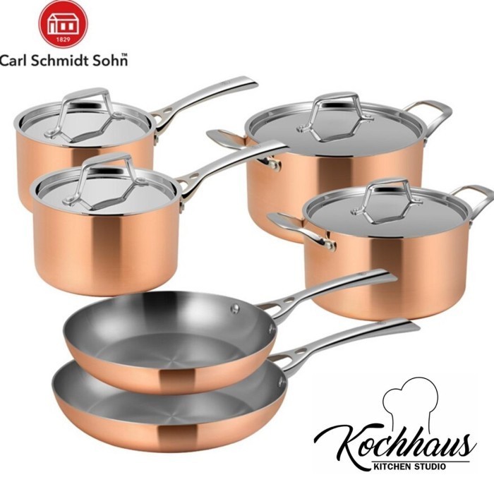 Lassan Tryply Panci Copper Pan 20Cm Stainless Carl Schmidt Sohn Jerman