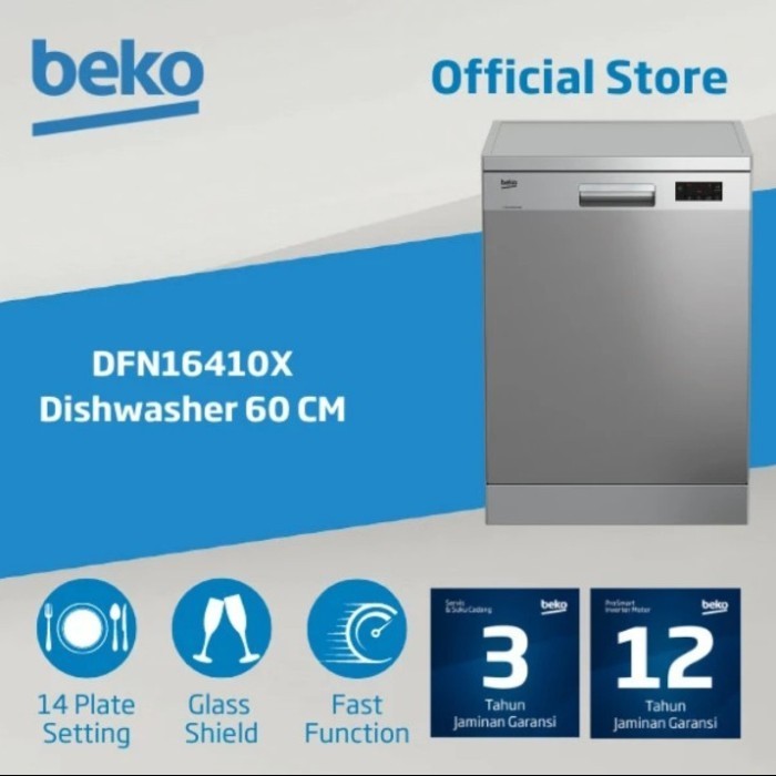 Dishwasher Beko Dfn16410X Original Dan Terpercaya