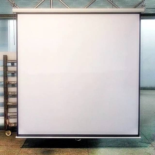Layar Proyektor Dinding Screen Projector Proyektor Wall Manual 72Inch
