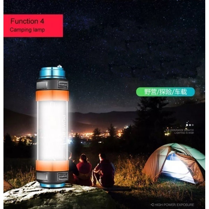Smiling Shark T-40 - Senter Dan Lampu Led Camping Outdoor 380 Lumens