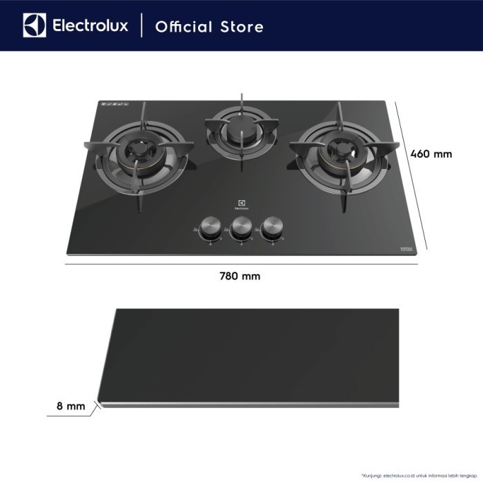 Electrolux Kompor Tanam Ehg7330Be - Hobs Ehg7330 - Ehg 7330 Be