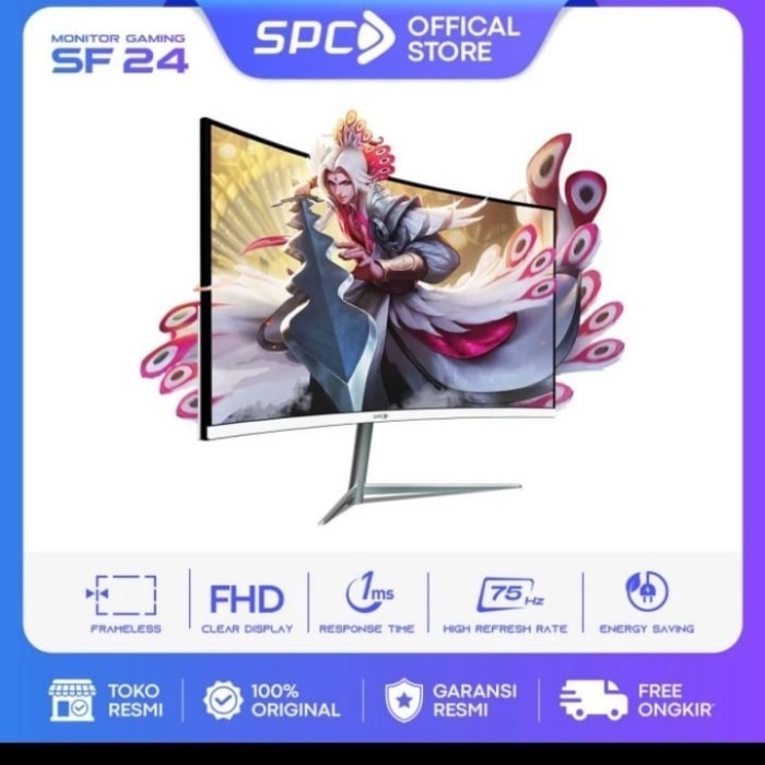 Monitor Spc Gaming Led Full Hd 24 Inch Curve