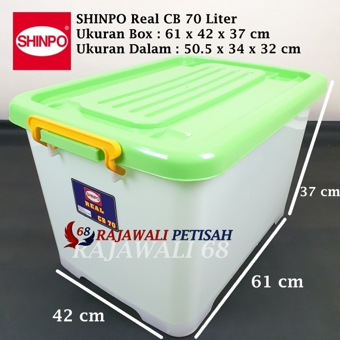 

BEBAS ONGKIR - SHINPO REAL CB70 CONTAINER BOX BOX CONTAINER CONTAINER PLASTIK