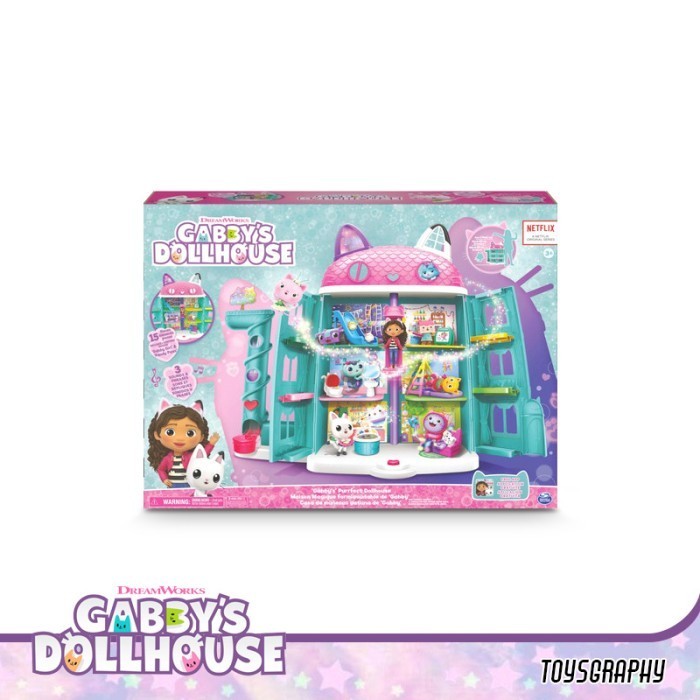 Gabby'S Dollhouse Purrfect Dollhouse Playset Rumah Gabby Gabbys House