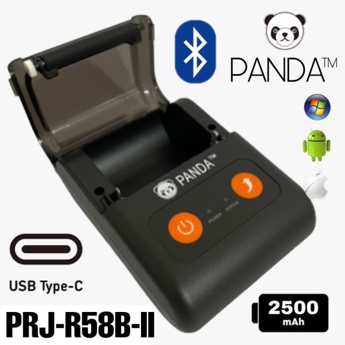 Printer Bluetooth Portable 58Mm Thermal Panda Prj-R58B-Ii