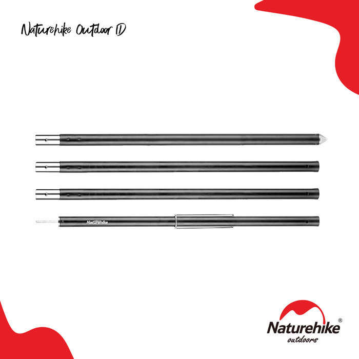 Tiang Kanopi Naturehike Nh20Pj040 Canopy Pole 2.4M Aluminum Alloy