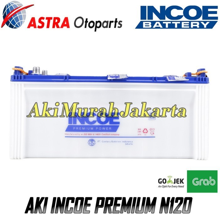 Aki Incoe Premium Astra N120 Aki Basah 12V / 120Ah
