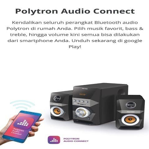 Polytron Pma 9522 Speaker 9522 Bluetooth Radio Karaoke Pma 9522 /B