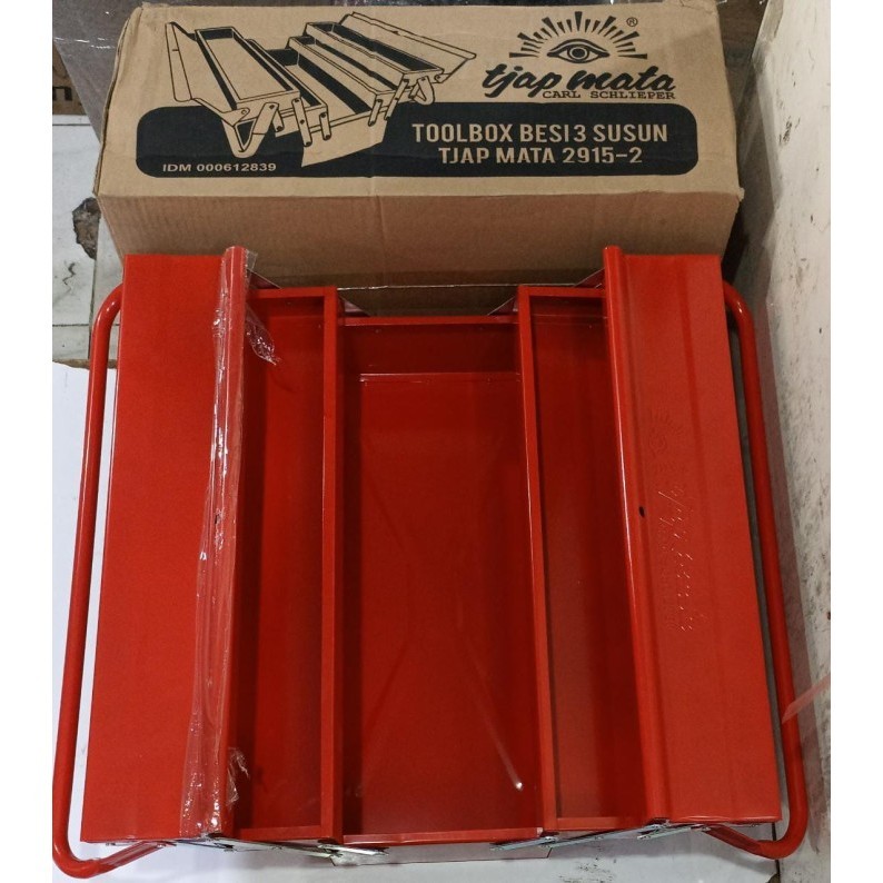 Tjap Mata Tool Box Besi 3 Susun Toolbox Perkakas Heavy Duty
