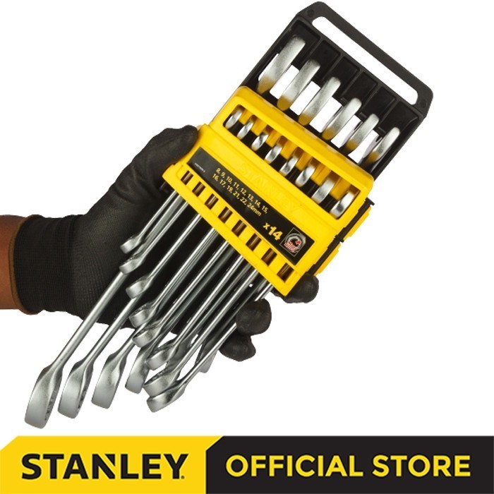 Stanley Combination Wrench Set / Kunci Ring Pas Set 14 Pcs Stmt78092-8