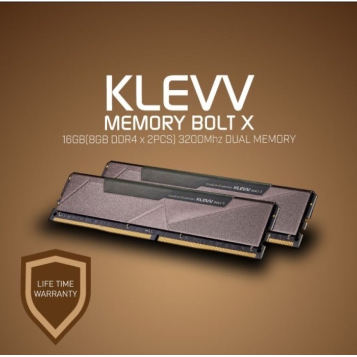 Klevv Bolt X Ddr4 32Gb (2X16Gb) 3200Mhz Kit
