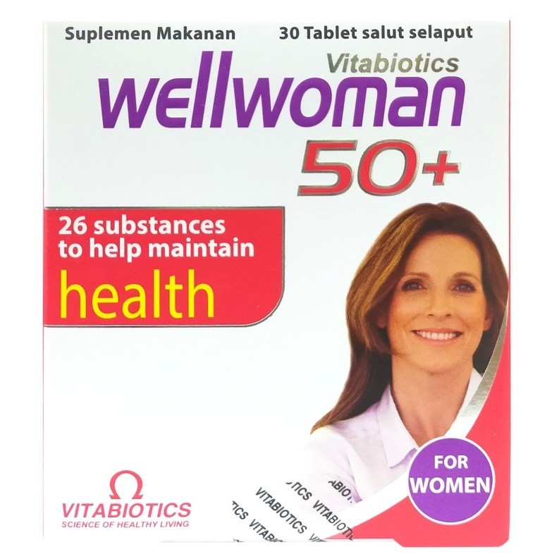 Vitabiotics Wellwoman 50+ Bpom Multivitamin Lansia Jaga Stamina
