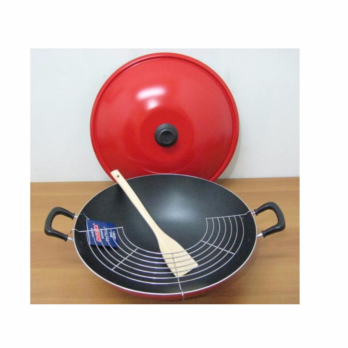 Maxim Wok Set-40 Cm Wajan Penggorengan / Chef Wok / Wokset40Cmchefwok