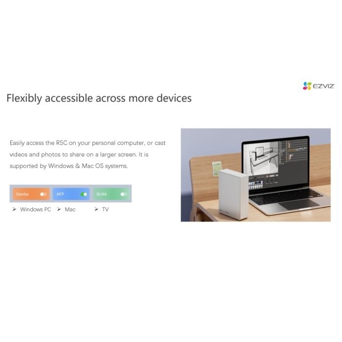 Ezviz R5C 8Ch Hiksemi Home Storage Nas Up To 8Tb For Cctv Termurah Terlaris Promo