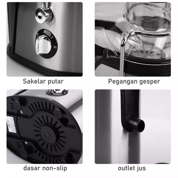 Han River Juice Blender Otomatis Press Pemeras Jeruk Listrik 2In1