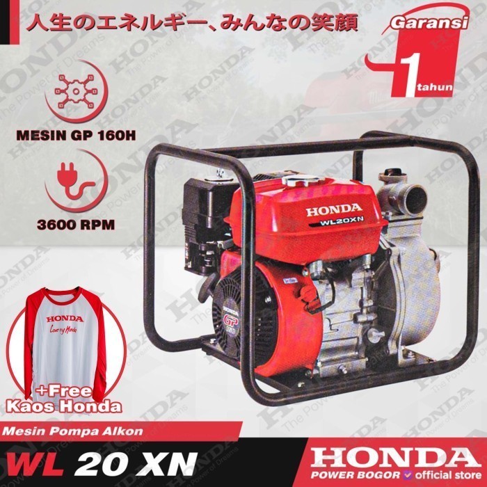 Honda Mesin Pompa Air Alkon Wl 20 Xn 2 Inch Water Pump Wl20Xn
