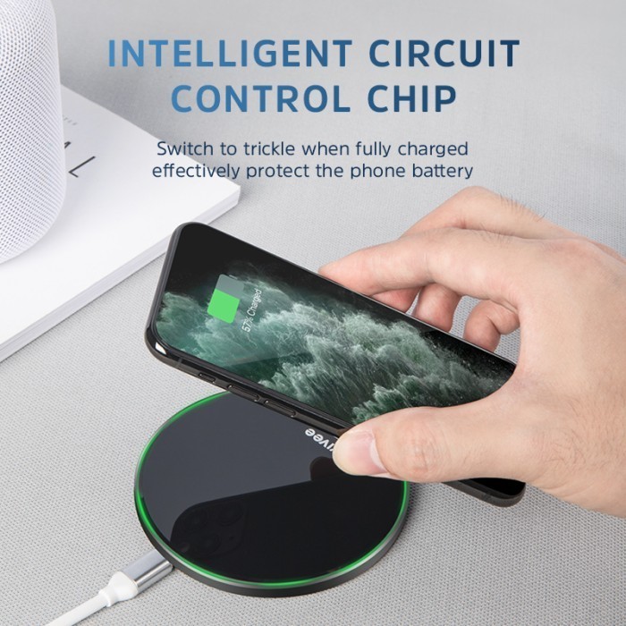 Kivee Wireless Charger 15W Fast Charging Samsung Iphone Xiaomi
