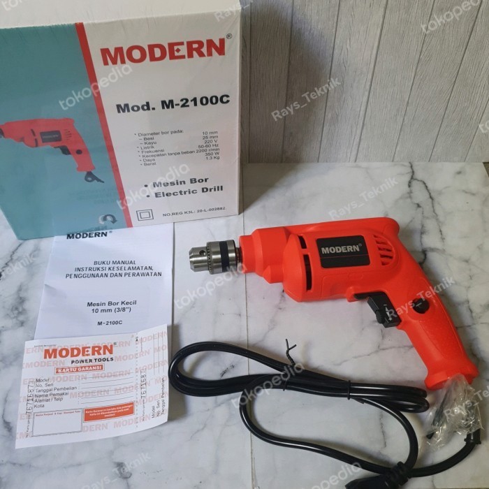 HARGA DISC - Mesin Bor 10mm Modern M2100C Bor Listrik Modern 2100C Modern M 2100c