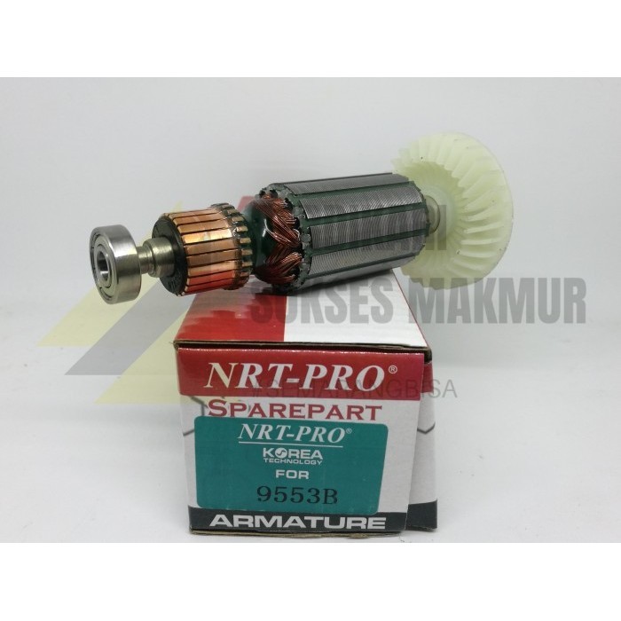 TERBARU - ARMATURE GRINDA MAKITA 9553B ANGKER DISC GRINDA MAKITA 9553 B