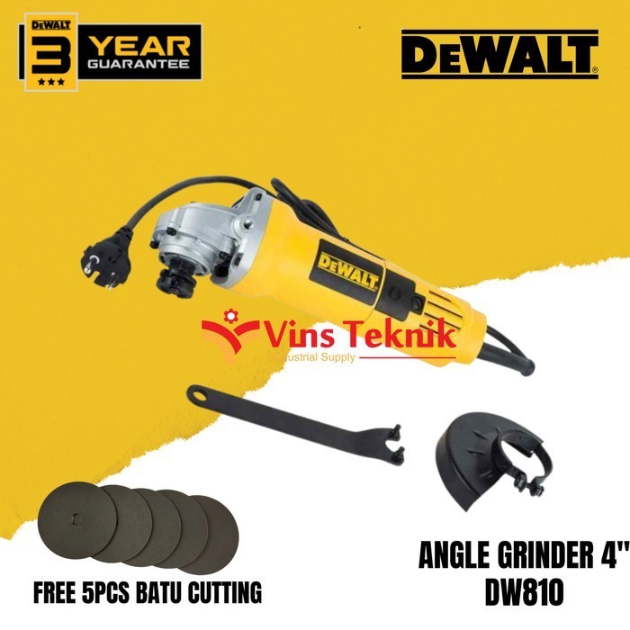 Dewalt Dw810 Mesin Gerinda Tangan 4" Dewalt Dw 810 Angle Grinder