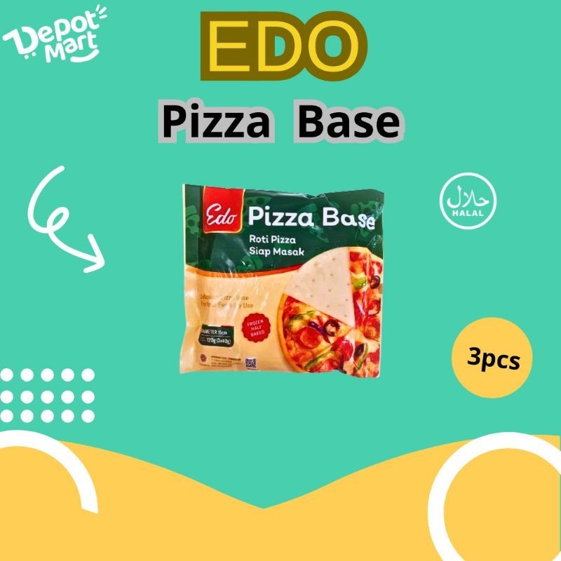 

Depot Mart Edo Pizza Base 3pcs 120gr Depot Kuliner