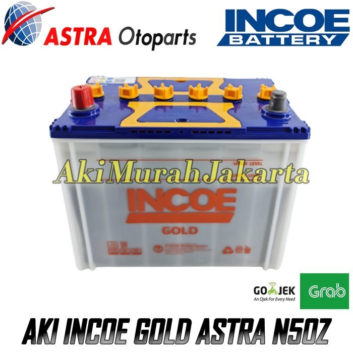 Aki Mobil Kijang Super Incoe Gold Astra N50Z Aki Basah 12V / 60 Ah Termurah Terlaris Promo