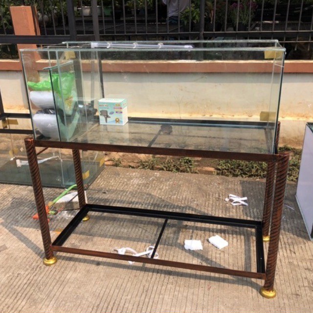

Aquarium Ukuran 100X40X40Cm Filter Samping Set Rak & Media Filtrasi