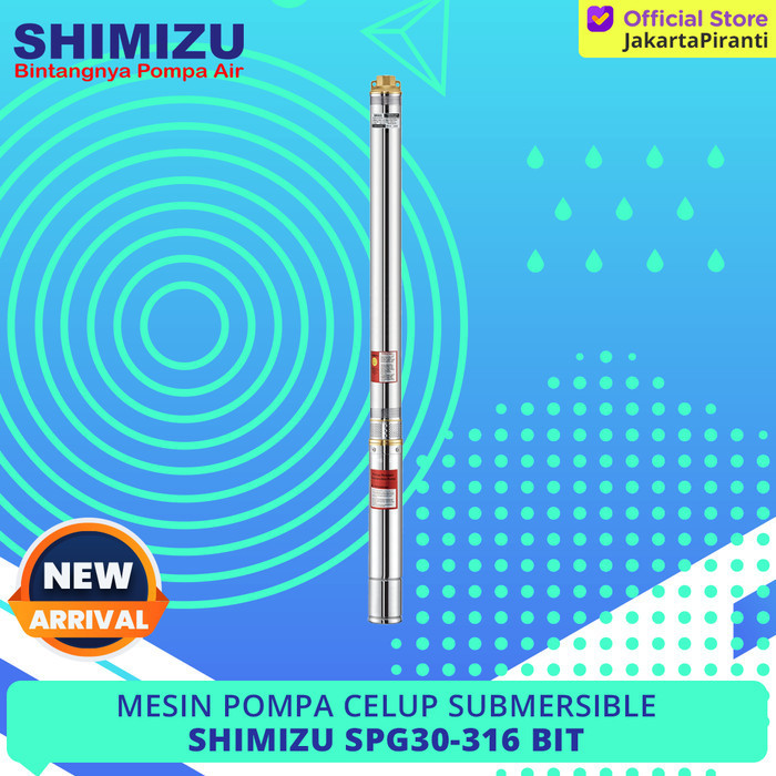 Pompa Celup Dalam Submersible Satelit 0.75Hp Shimizu Spg30-316 Bit Termurah Terlaris Promo