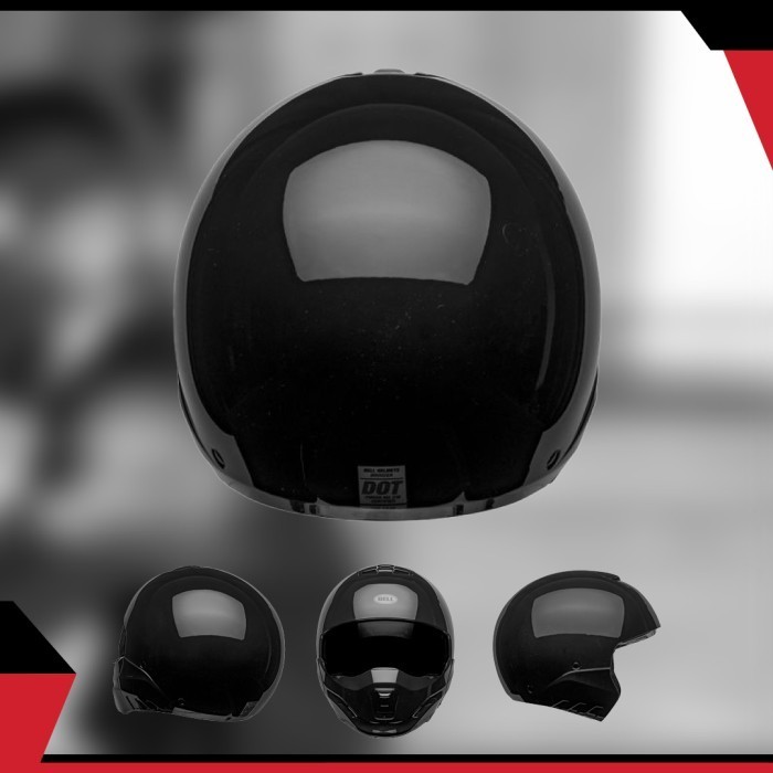 Helm Bell Broozer Glossy Black Crossover